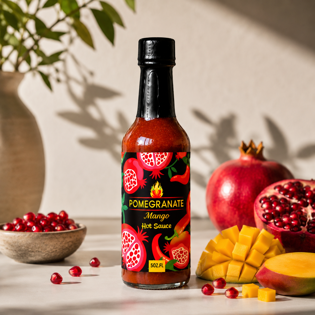 Pomegranate Mango Hot sauce