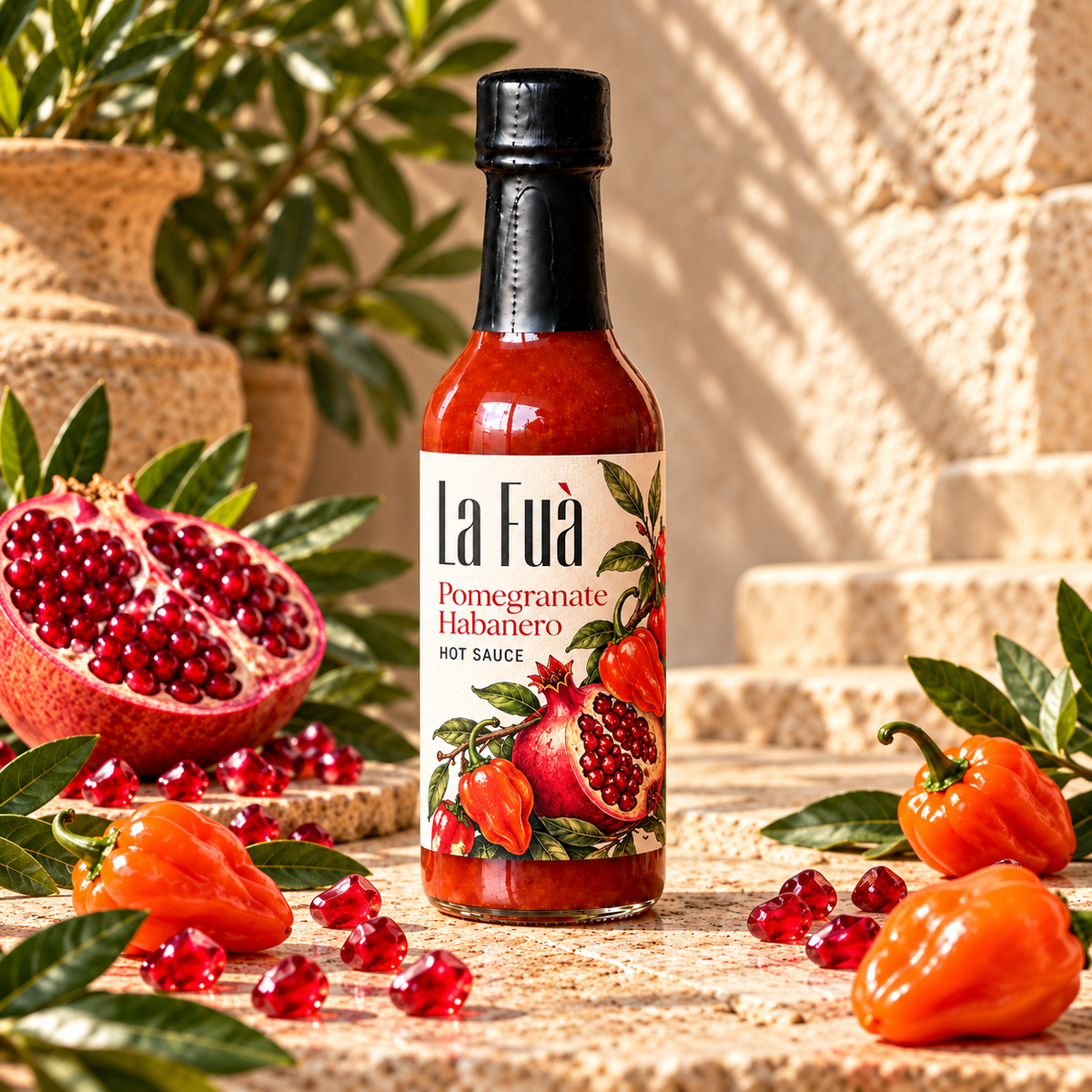 Pomegranate Habanero Hot Sauce - 5oz